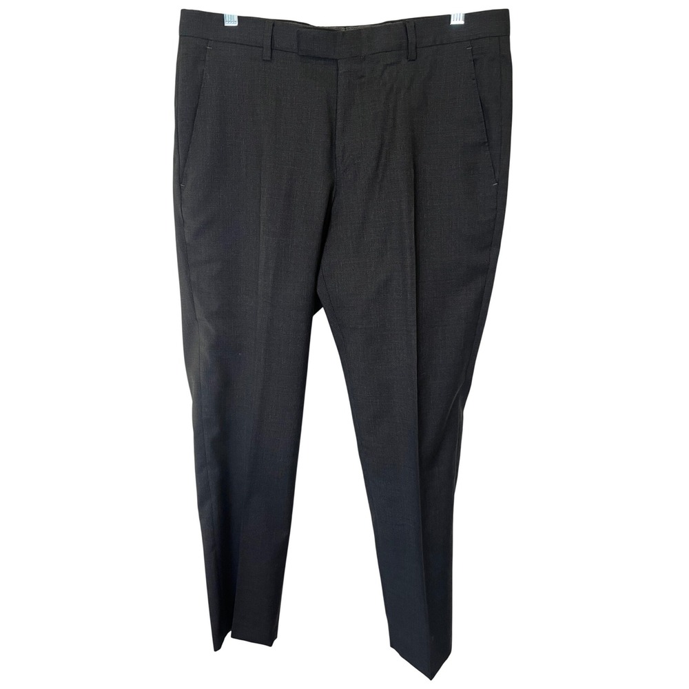 Hugo Boss Leenon Mens Virgin Wool Dress Pants‎ Black 30R 50318838 MSRP $299